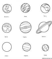 Viernes, 28 de octubre de 2011. Dibujo De Los Planetas Dibujos Para Colorear Sistema Solar Para Colorear Planetas Del Sistema Solar Planetas