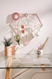 Diamond Multi Hook Organizer Urban Outfitters Roomdecor Rose Gold Decor Cute Room Decor Home Office Decor