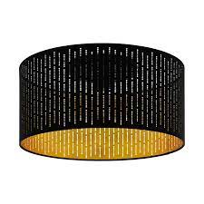 Eglo orme 20 wide black and gold led ceiling light $ 221.08. Eglo 98311 Varillas 1 Light Ceiling Light Black Gold
