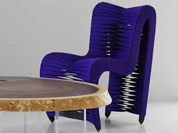 Our seat belt chairs are stylish, comfortable. Phillips Collection Seat Belt Purple Black Side Dining Chair Phcb2061pu