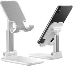 Smartphone stands basically do all the heavy lifting for you so you can enjoy using your amazon, iphone, android phone for as long as you like. Amazon Com Cell Phone Stand Foldable Portable Desktop Stand Adjustable Height And Angle Phone Holder For Desk Sturdy Aluminum Metal Stand Compatible With Smartphone Ipad Kindle Tablet White Electronics