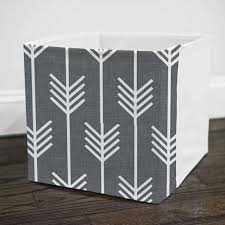 Charcoal Grey Arrows Storage Bin Cover Fits Into Ikea Kallax Or Expedit Shelf Unit Ikea Dr Kallax Ikea Kallax Fabric Storage