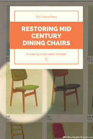 With diy upholstery with chair whimsy. Mid Century Modern Chair Upholstery Mother Daughter Projects