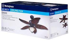 View online owner's manual for westinghouse oasis fan or simply click download button to examine the westinghouse oasis guidelines offline on your desktop or laptop computer. Westinghouse Lighting 48 Oasis 5 Reversible Blade Ceiling Fan Walmart Com Walmart Com