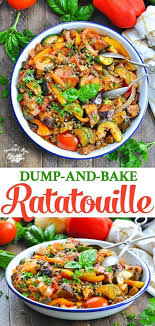 Dump And Bake Ratatouille In 2020 Vegetable Side Dishes Healthy Healthy Vegetables Vegetable Dinners