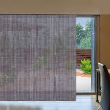 One is fixed while the other can be opened by sliding it to one side. Buy Letau Sliding Panels Track Blinds Upgrade Light Filtering Uv Protection Flame Retardant Water Proof Vertical Blinds For Large Windows Sliding Doors Open Spaces And Room Dividers Faux Linen Dark Grey Online In Indonesia B08q7wvs6j