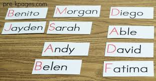 how to make a name chart preschool names name activities