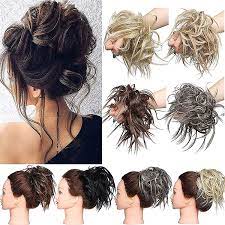4.5 out of 5 stars. Hair Extensions Xxl Hair Piece Hair Scrunchie Updo Bridal Hairstyles Voluminous Wavy Messy Bun Scrunchie Amazon De Beauty