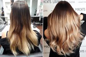 Ombré /ˈɒmbreɪ/ (literally shaded in french) is the blending of one color hue to another, usually moving tints and shades from light to dark. Ombre Und Balayage Friseur Berlin In Deiner Nahe