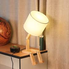 Literally, we feature a comprehensive list of the most unique desk lamps money can buy. Haitral Bedroom Table Lamp Fun Desk Lamps With Wooden Base Unique Table Lamps For Kids Room Living Room Bedroom Office Reading Room Buy Online In Angola At Angola Desertcart Com Productid 71610075