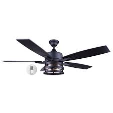 That's a good plan then! Home Decorators Collection Pemberton 52 Inch Matte Black Ceiling Fan With Seeded Glass Le The Home Depot Canada