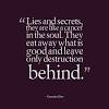 Remember that it is not enough to abstain from lying by word of mouth; 1