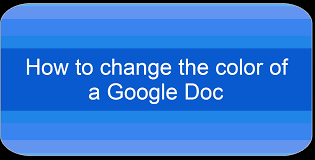 Let's see how we can do it.1. Time To Talk Tech Change The Background Color Of A Google Doc For A Flyer Poster Or Just For Fun