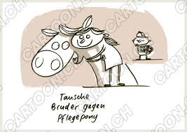 Cartoon Pool Phe 0038 Schweiz Postkarte Kinder Pferd Illustration Zeichnung Cartoon Lustig Witzig Witz Sympathisch Farbig Werbung Fantasie Kinderbuch Modern Geschichte Schwarz Weiss Pinsel Tiere Tier Marchen Erzahlen Stall