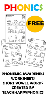 Phonemic Awareness Worksheets In 2020 Phonemic Awareness Kindergarten Phonemic Awareness Cvc Word Activities