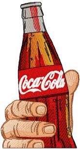 Coke is $1.00 in an older machine. Coca Cola Bottle In Hand Embroidery Design