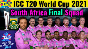 Jun 28, 2021 · new delhi, june 28: Icc T20 World Cup 2021 South Africa Team Squad South Africa T20 Squad For World Cup 2021 Sa Team Youtube