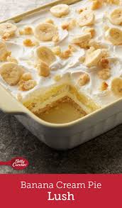 Banana Cream Pie Lush Recipe Banana Dessert Recipes Banana Pudding Recipes Banana Cream Pie Recipe
