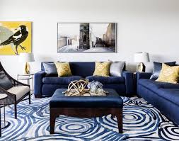 This color scheme can work with a variety of different shades, and can be just the solution for achieving a more contemporary beach style vibe. Blue Living Room Yellow Sofa Essentialrealestatelist Com