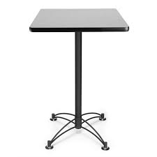Ofm Model Cblt24sq 24 Square Cafe Height Table Gray Nebula With Black Base Walmart Com Cafe Tables Ofm Table