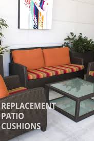 We ask our patio furniture to do a lot: Sunbrella Rain Quick Dry Cushions Are Perfect For Hotel Poolside Replacement Patio Cushions Patio Cushions Cushions
