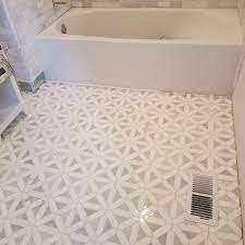 These gorgeous tiles are recommended for a wide range of design installations and are suitable to use as both backsplash tile and floor & wall tile. Msi Bianco Dolomite Marble Mosaic Tile In White Reviews Wayfair Marble Mosaic Tile Bathroom Mosaic Tile Bathroom Floor Bathroom Floor Tiles