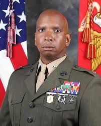 Tribute to a fallen marine corps member