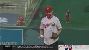 Anthony fauci, a huge washington nationals fan, had the honor of throwing the first pitch thursday night for the opening day game against the new york yankees, but it. Watch Dr Anthony Fauci Makes First Pitch Of 2020 Mlb Season News 4 Buffalo