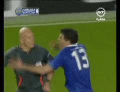 Barcelona game in the champions league a couple of seasons ago drew the ire of chelsea players, in particular michael ballack, who went so far as to run alongside the. Best Tom Henning Ovrebo Gifs Gfycat