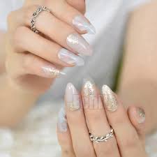 See more ideas about nails, cute nails, beige nails. 24 Pack Beige Artificial Nails Gold Glitter Stiletto Fake Nails Elegant Style Press On Nails With Glue Sticker Manicure Tips Buy Fake Nails Bulk Acrylic Nail Stiletto False Nails Product On Alibaba Com