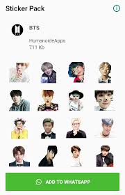 Disfruta tu venta de whatsapp con emojis y stickers de bts. Bts Whatsapp Stickers Wastickerapps Kpop For Android Apk Download