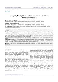 Check spelling or type a new query. Pdf Case Study Integrating Nursing Theory And Process Into Practice Virginia S Henderson Need Theory