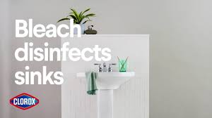bleach disinfects sinks and drains