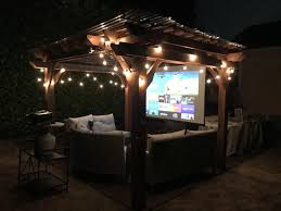 Check out our guide to setting up the amaze your friends and annoy your neighbors with your own backyard theater. How To Make A Backyard Movie Theater With A Projector Screen