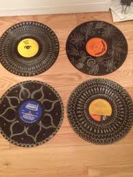 Metallic Sharpie On Old Records As Wall Decoration Still Need To Hang Them Record Crafts Old Records Vinyl Records