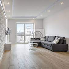 Information zum apartment & preis. Weisse Wohnung Mit Backsteinmauer Fototapete Fototapeten Appartment Couchtisch Bodenbelag Myloview De