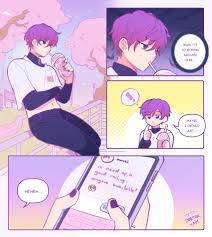 Rule 34 - 1boy 1male Black Eyebrows Black Eyes Boyfriends (webtoon) Crop  Top Femboy Feminine Male Gay Male Midriff Phone Phone Screen Purple  Fingernails Purple Hair Refrainbow | 8639019