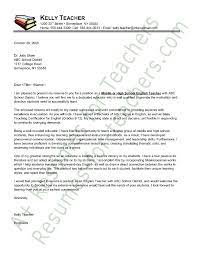English teachers' cover letters resemble the example which is provided below. English Teacher Cover Letter Sample Cover Letter Teacher Letter To Teacher Application Letter For Teacher