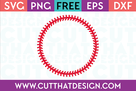 Download Baseball Stitches Circle Monogram Frame Cut That Design