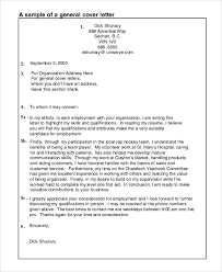 It is specific to each position and demonstrates interest in a particular employer or job. Free 7 Generic Cover Letter Samples In Ms Word Pdf