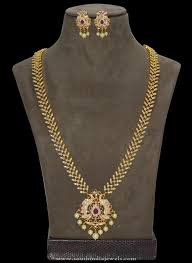 One Gram Gold Jewellery Long Chains South India Jewels Gold Jewellery Design Necklaces Gold Jewelry 1 Gram Gold Jewellery