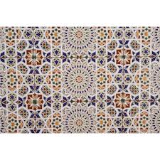 Haben sie auch an den verschnitt gedacht? Orientalische Wandfliese Rabab Mit Endlos Muster Casa Moro