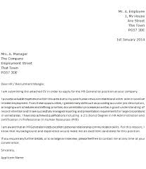 Hr Generalist Cover Letter Example Icover Org Uk