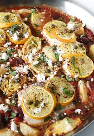 Mediterranean Baked Fish With Artichokes And Olives Recipe Healthy Recipes Mediterranean Recipes Baked Fish