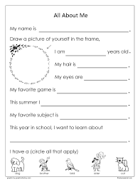 First Day Of School Student Worksheet All About Me Free Worksheet First Day Of School Kindergarten Worksheets All About Me Worksheet School Worksheets