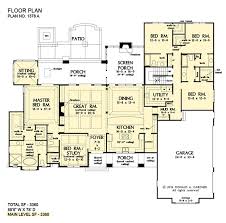 A large utility room with an outside access door is conveniently placed down the hall from the secondary. One Story House Plans Ranch Home Plans Don Gardner