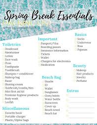 Top Spring Break Tips For Your Best Trip Yet The Metamorphosis Spring Break Essentials Spring Break Spring Break Packing