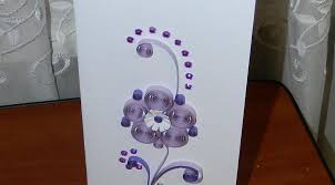Quilling card makes beautiful handcrafted greeting cards that are a true work of art. Postcards For Mom Flowers In The Style Of Quilling