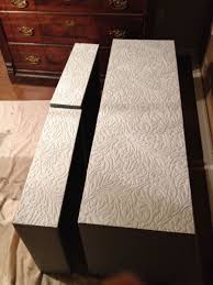 How To Remove Old Veneer And Use Wallpaper To Hide Flaws Wallpaper Furniture Painted Dresser Painted Furniture