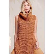Sleeveless sweaters knits men sweater vest knitting jackets dresses fashion tejidos. Free People Sweaters Long Sleeveless Turtleneck Poshmark